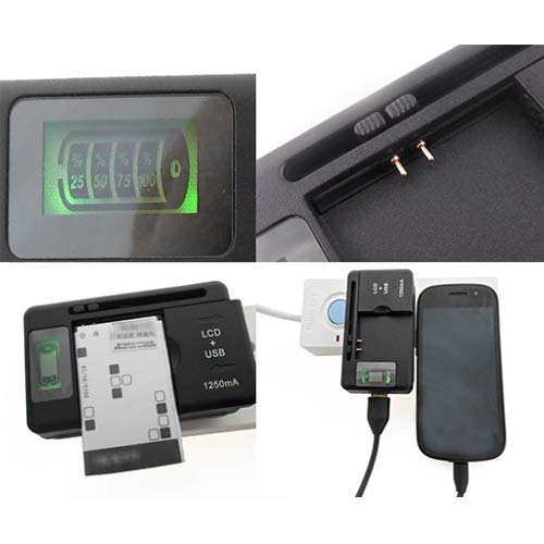 ABLEGRID Universal Battery Charger for Nokia Lumia 822 - Fast Charging Mobile Phone Battery Charger - Perfect for Home, Office & Travel Use