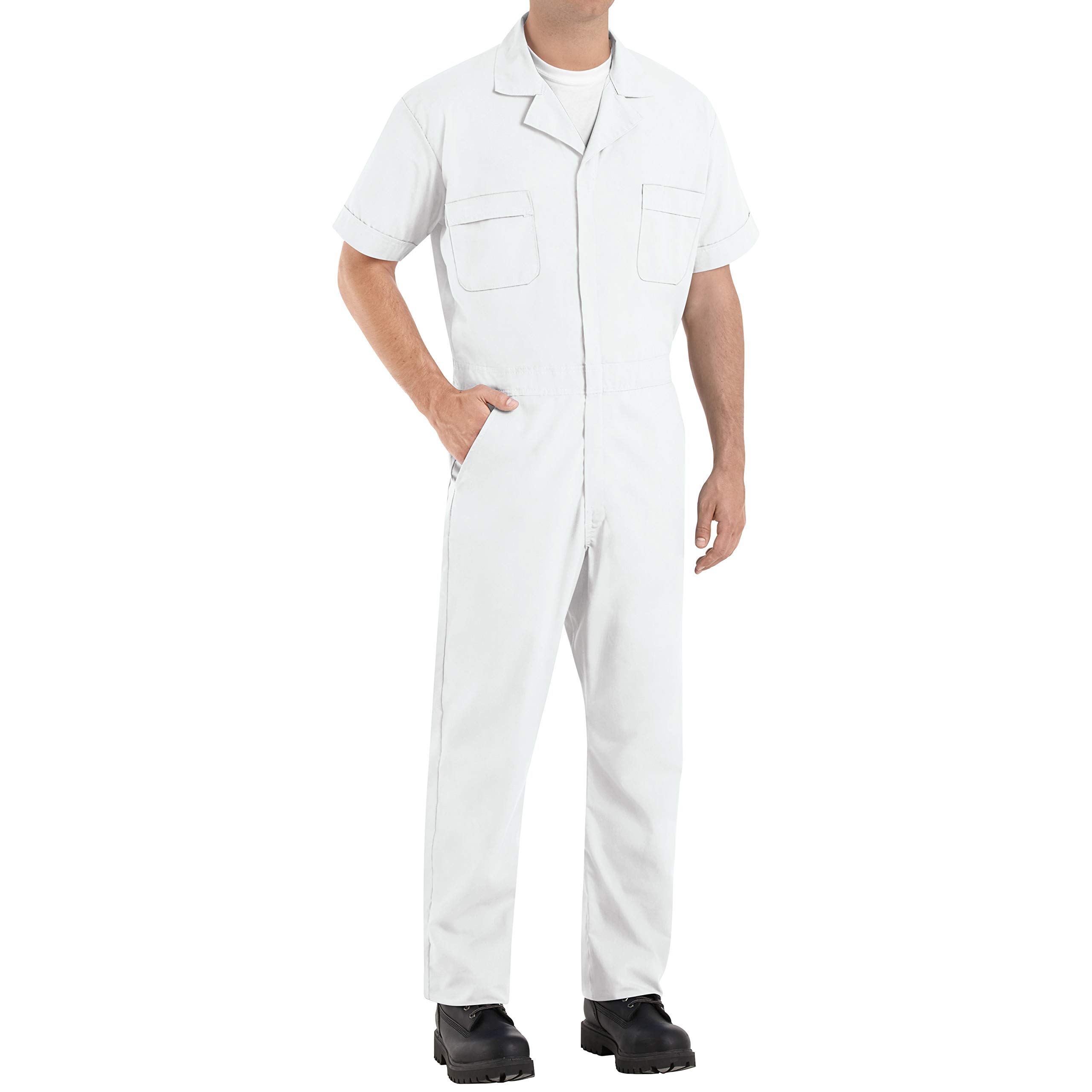 Red Kap Men's Speedsuit - Durable Work Jumpsuit for Mechanics, Construction & Industrial Use - Comfortable One-Piece Coverall for Heavy Duty Jobs