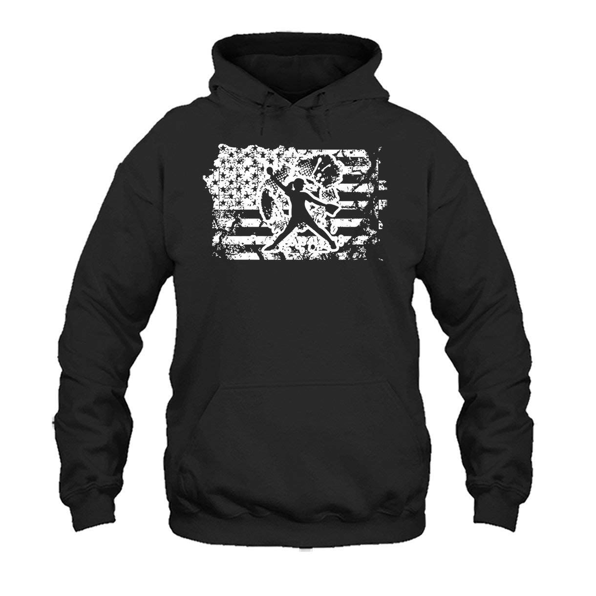 Two Camel Softball Flag T-Shirt for Men - Comfortable Cotton Tee for Baseball, Sports & Casual Wear