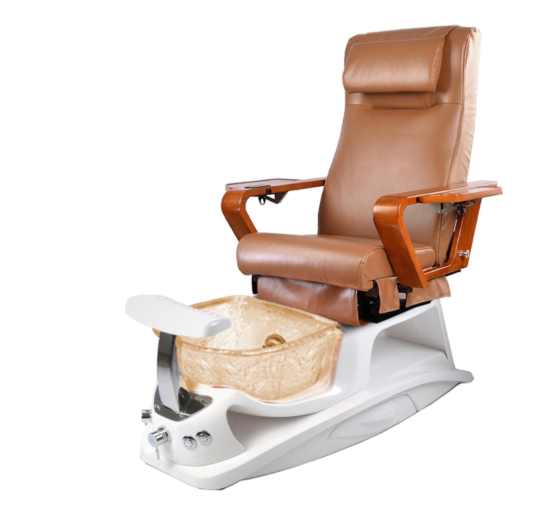 Argento Pedicure Spa Round Sink with Installation Kit - Compatible with ANS 21 Pedicure Chair - Perfect for Nail Salons & Spa Treatments