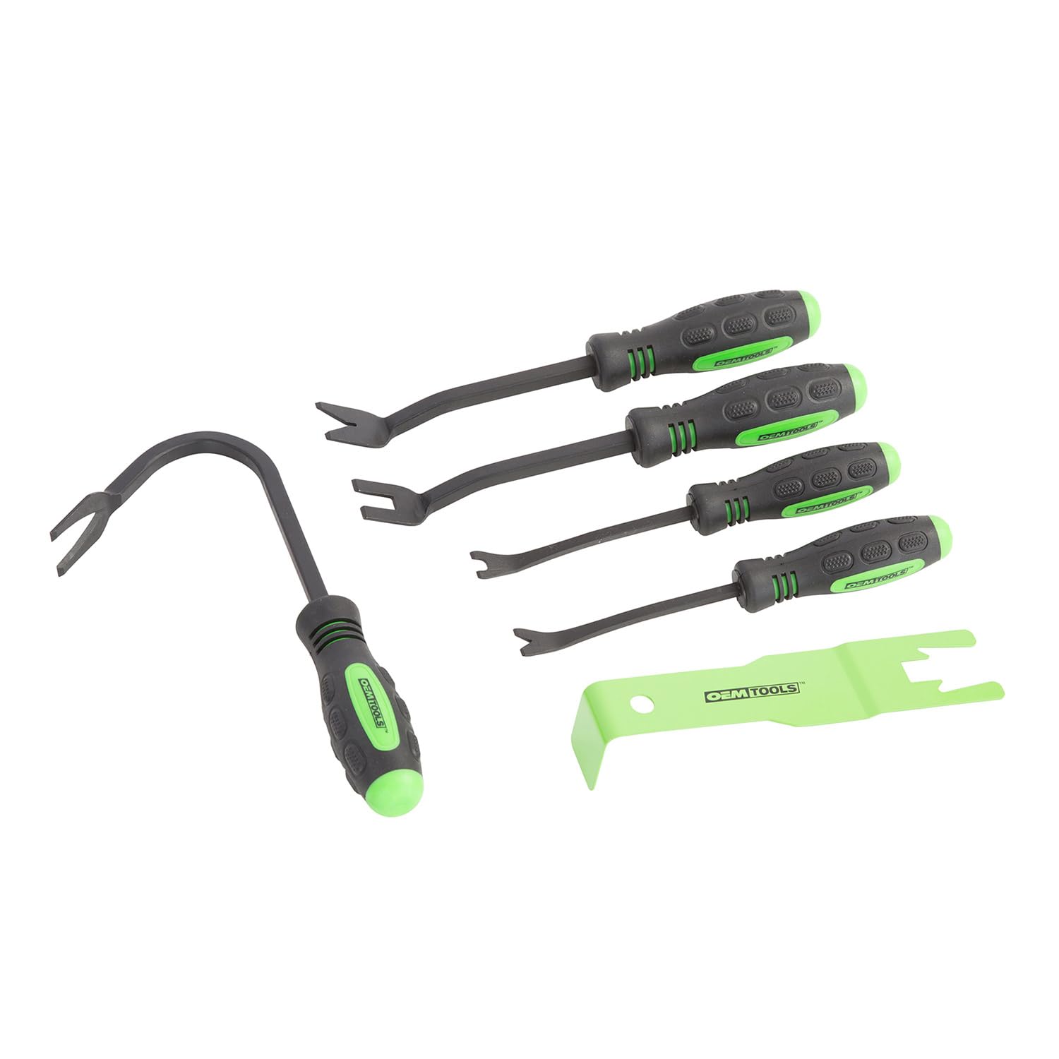 OEMTOOLS 25301 6-Piece Car Trim Removal Tool Kit - Auto Upholstery & Clip Removal Set with Rubberized Pry Tools & Comfort Grip Handles - Perfect for Door Panel Removal, Dashboard Repair, and Interior Detailing