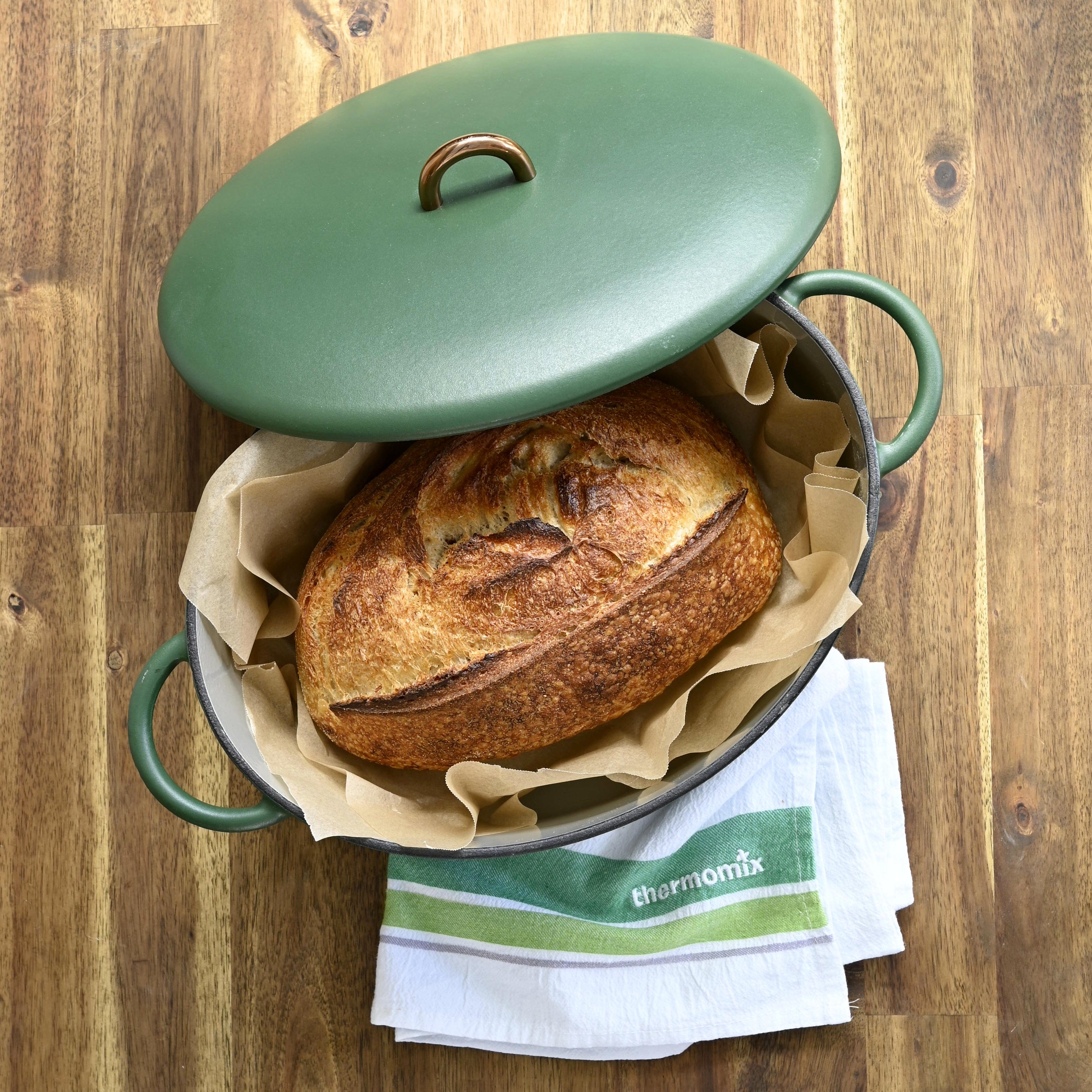 Premium Firra Cast Iron Dutch Oven with Lid - 6 Quart Enameled Cookware for Baking, Braising & Slow Cooking - Perfect for Soups, Stews & Bread Making - Stovetop & Oven Safe