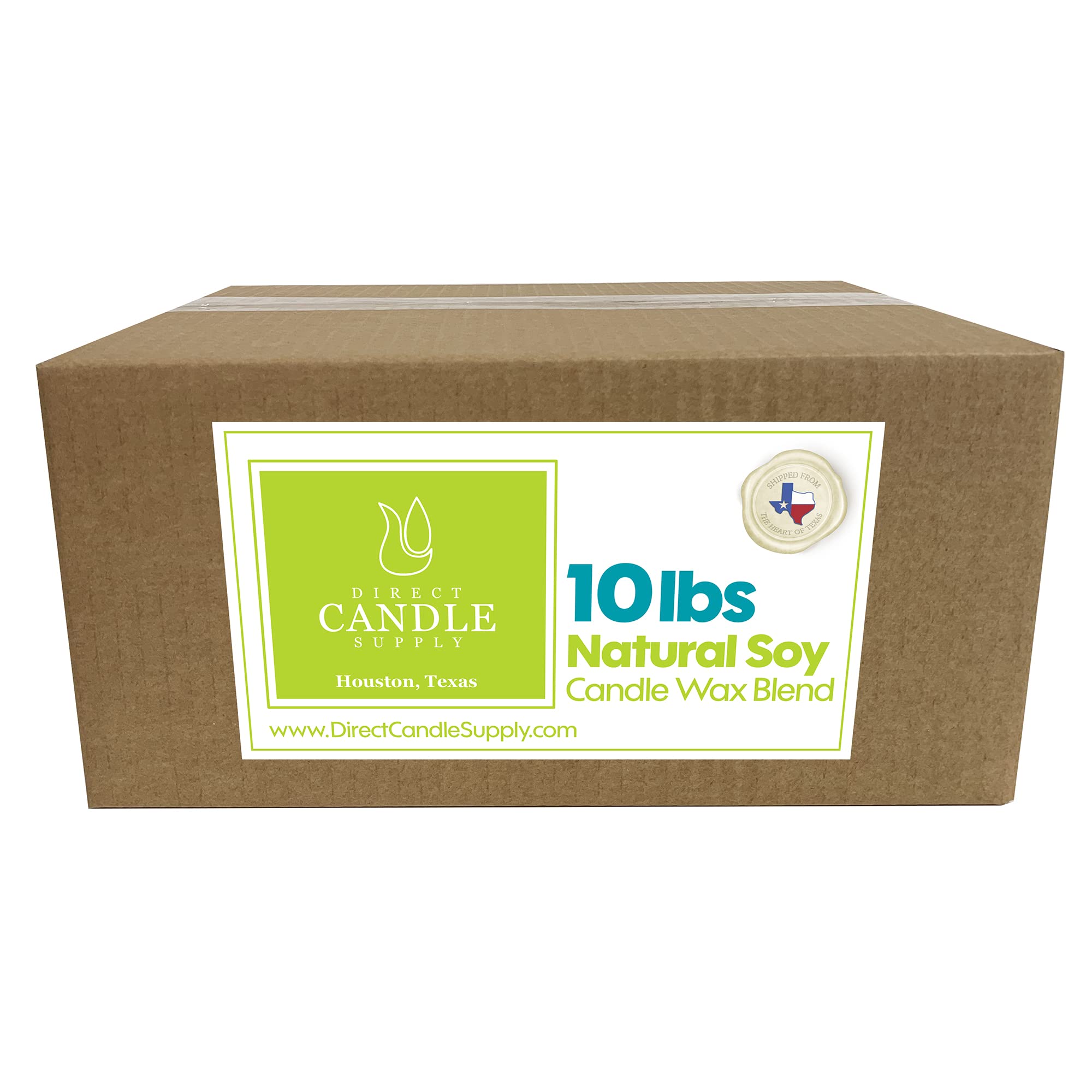 Premium 10lb Soy Wax Slab for Candle Making - Natural, Smooth Blend with High Fragrance Load Capacity | Ideal for Handmade Candles, Aromatherapy & Home Decor | Candle Making Supplies & DIY Craft Essentials