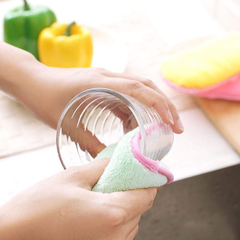Double-Sided Kitchen Sponges - 6 Pack for Pans & Pots Cleaning
