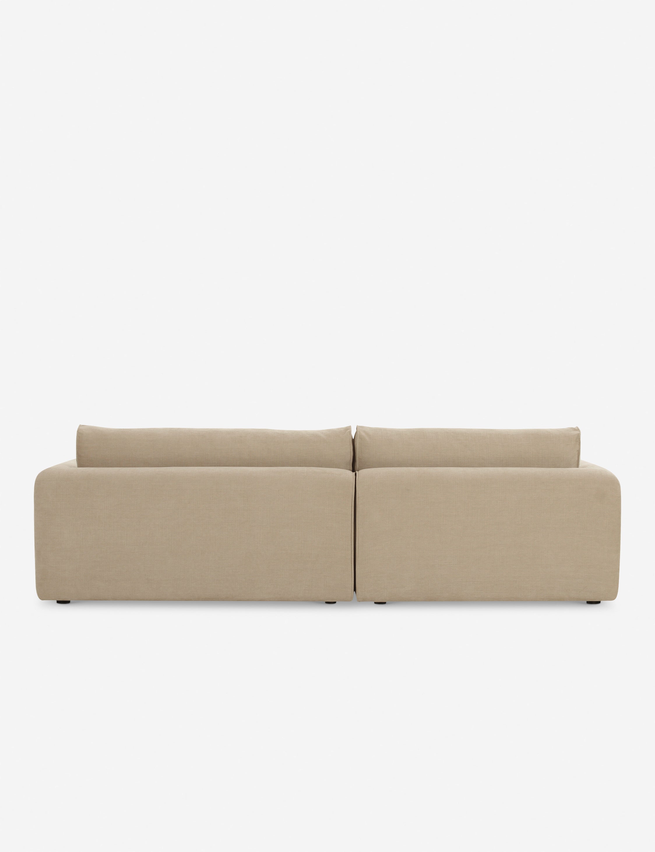 Forsythe Modern Sectional Sofa Set with Reversible Chaise - Comfortable L-Shaped Couch for Living Room, Family Room & Small Spaces - Soft Fabric Upholstery & Sturdy Wooden Frame