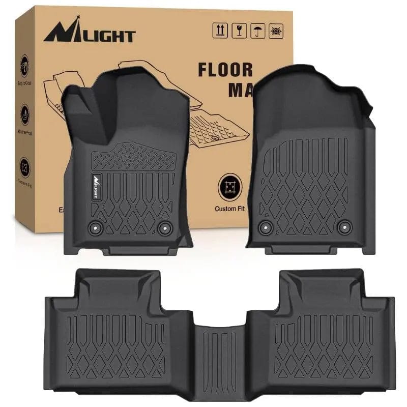 Premium TPE Floor Mats for Dodge Durango & Jeep Grand Cherokee (2016-2023) - All-Weather Protection, Custom Fit, Easy to Clean - Perfect for Off-Roading, Daily Commute & Family Road Trips