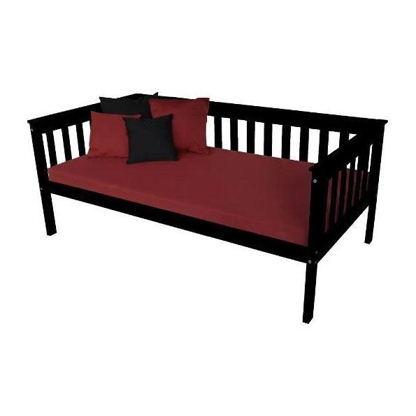 A&L Furniture Mission Style Daybed - Twin Size Wooden Daybed with Trundle for Guest Room, Living Room & Small Spaces - Perfect for Sleepovers, Reading Nook & Extra Seating