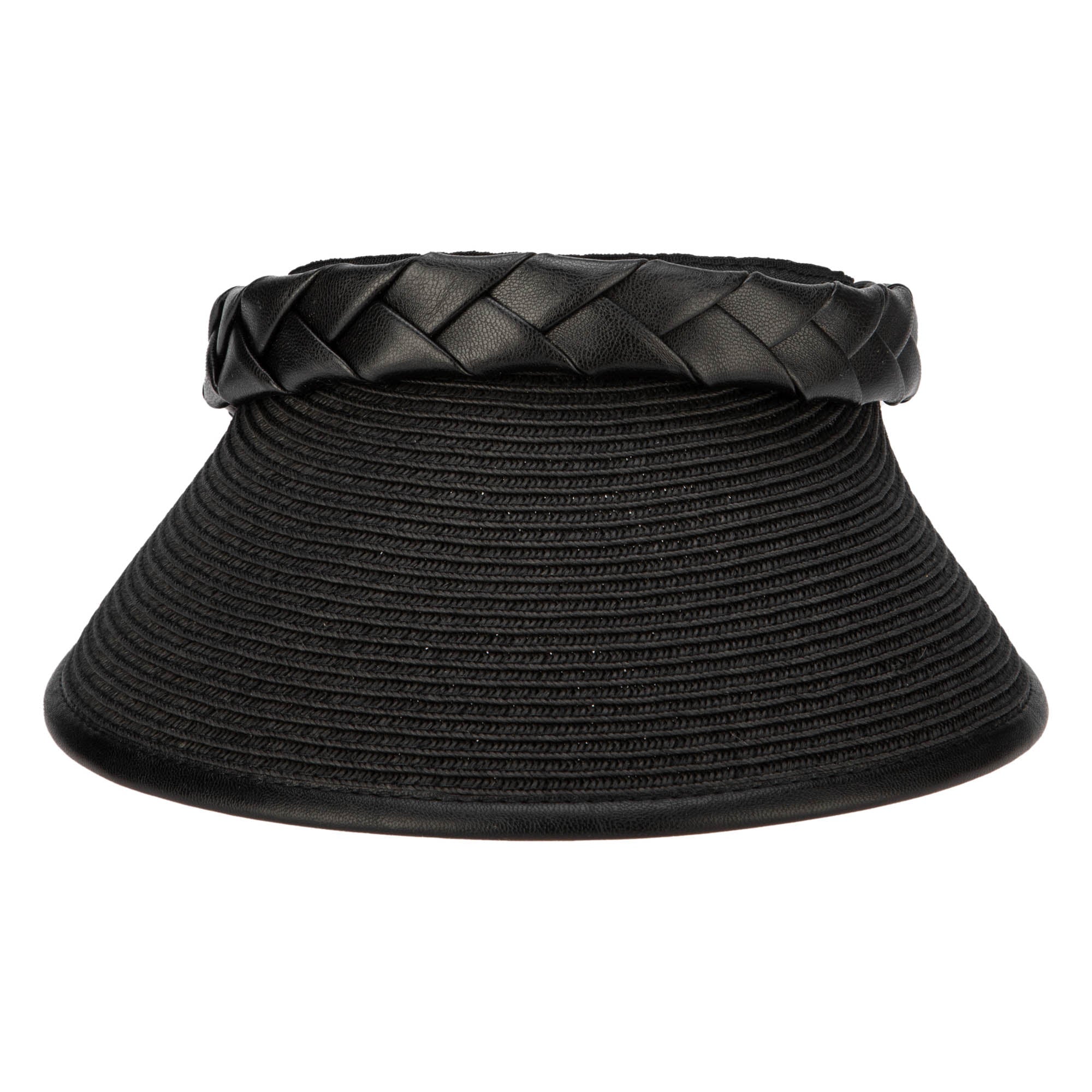 Looker Visor for Women - Ultrabraid Visor with Faux Braided Band - Perfect for Running, Tennis, Golf & Outdoor Activities