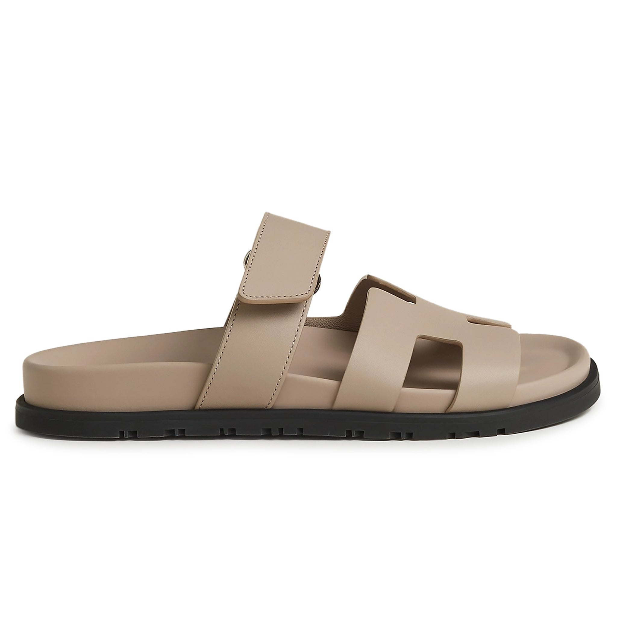 Hermès Paris Chypre Beige Mastic Sandals for Women - Luxury Leather Summer Slides - Perfect for Beach, Vacation & Casual Outings