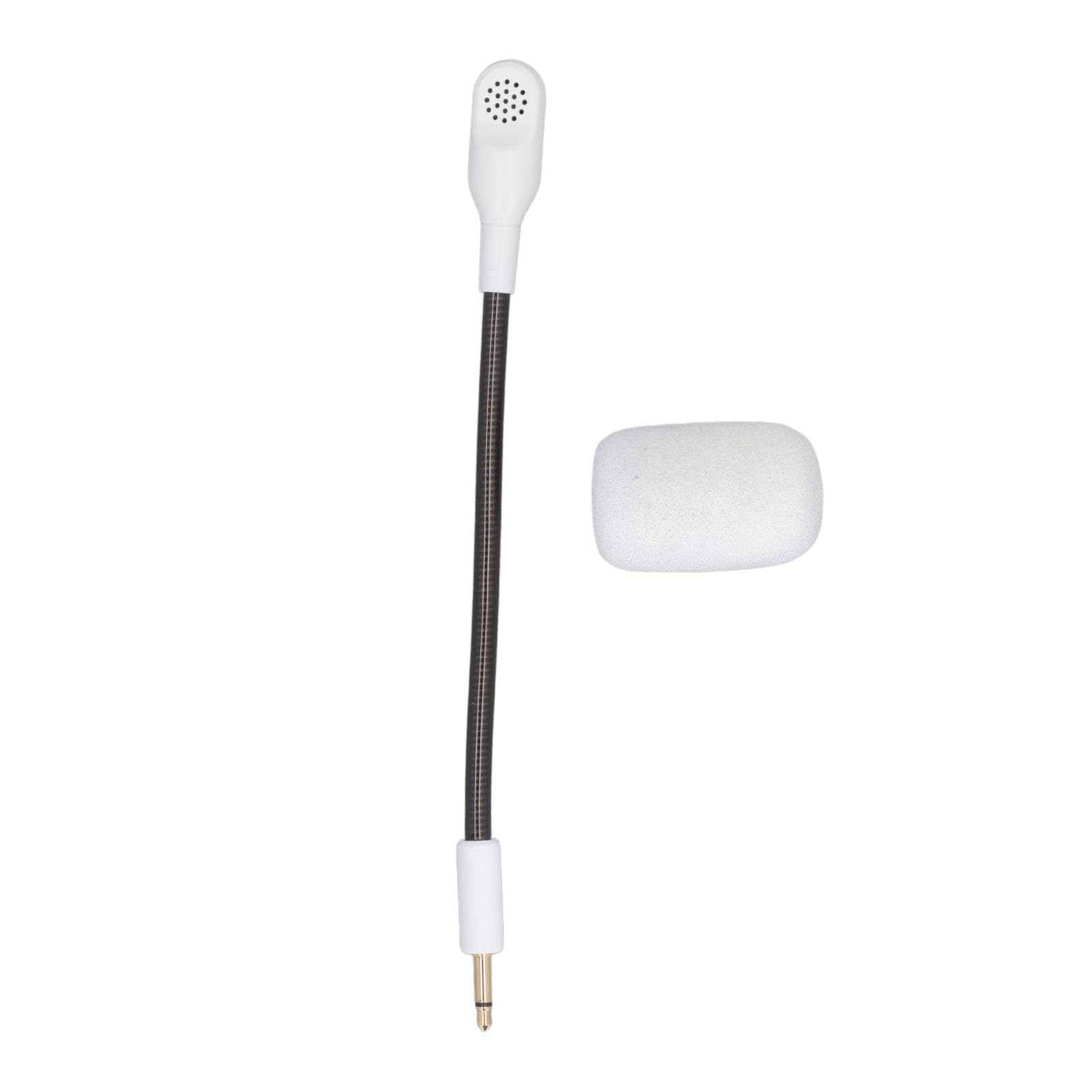 Replacement Microphone for Razer BlackShark V2 & BlackShark V2 Pro Wireless Gaming Headset - 3.5mm Noise Cancelling Boom Mic (White) - Perfect for Gaming, Streaming & Online Meetings