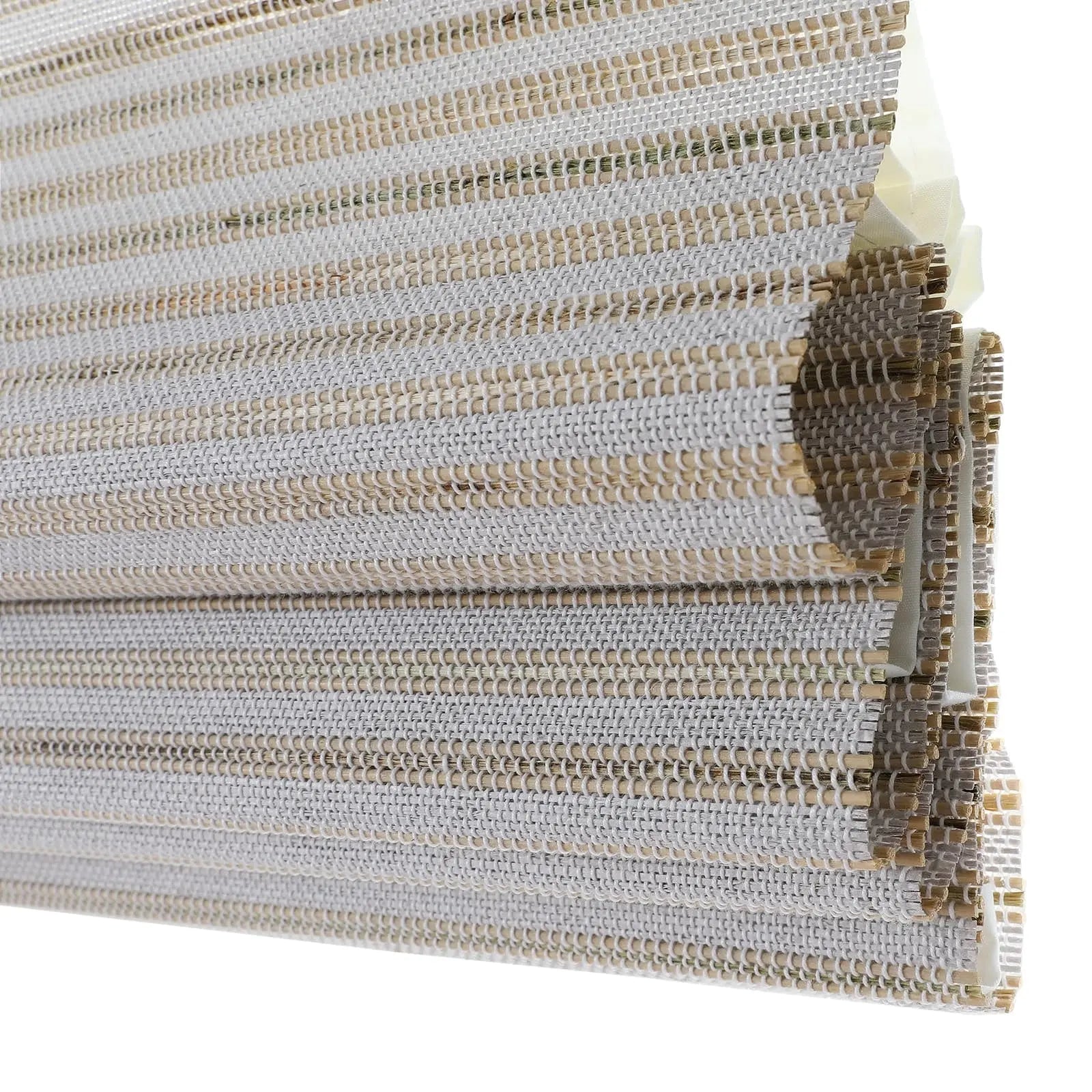 Natural Bamboo Woven Window Shade - Birch White | Eco-Friendly Roller Blind for Living Room, Bedroom & Office