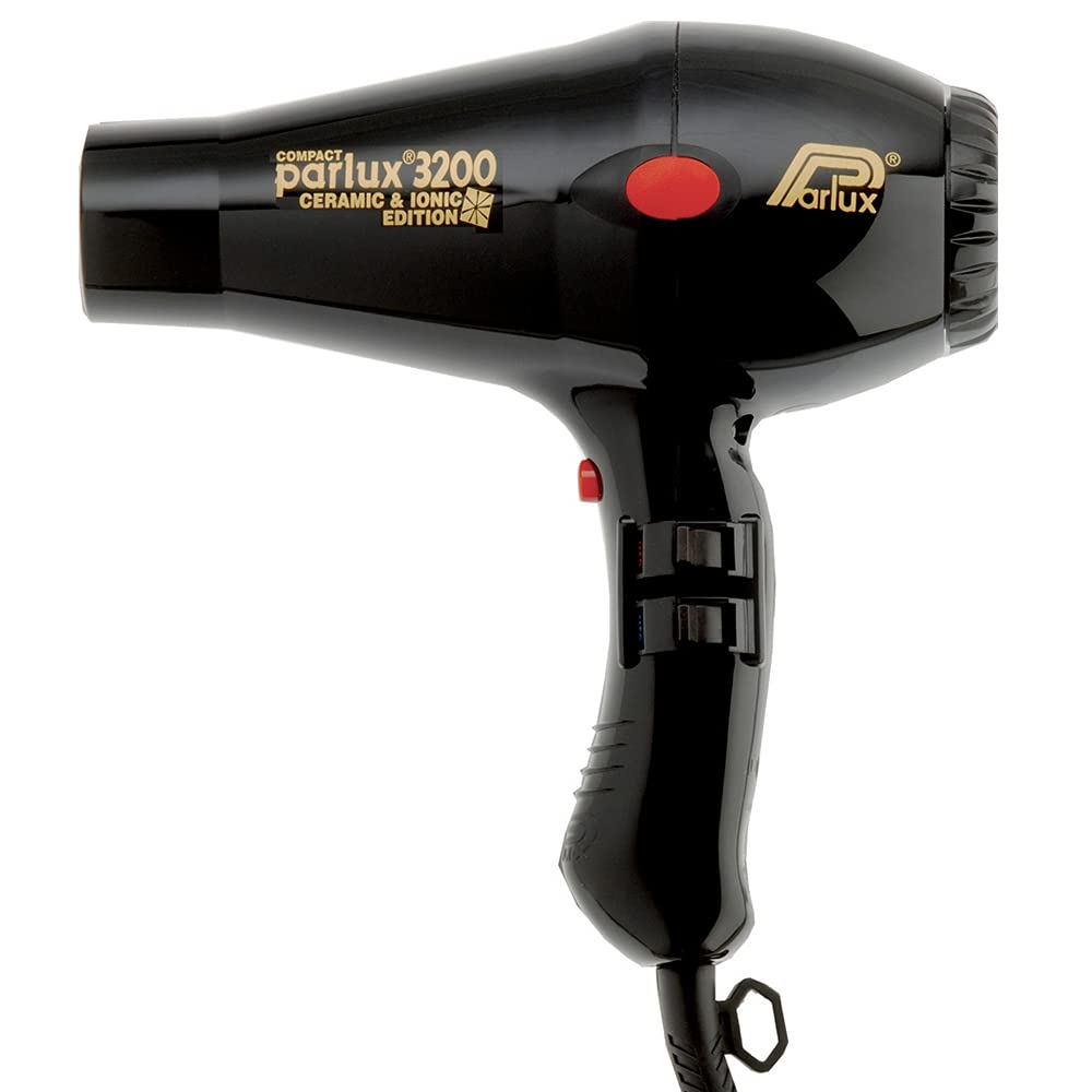 Parlux 3200 Compact Ceramic & Ionic Hair Dryer with M Hair Designs Tangle Stop Cord Cover Detangler - 2-in-1 Bundle for Smooth, Frizz-Free Hair at Home & Salon Use