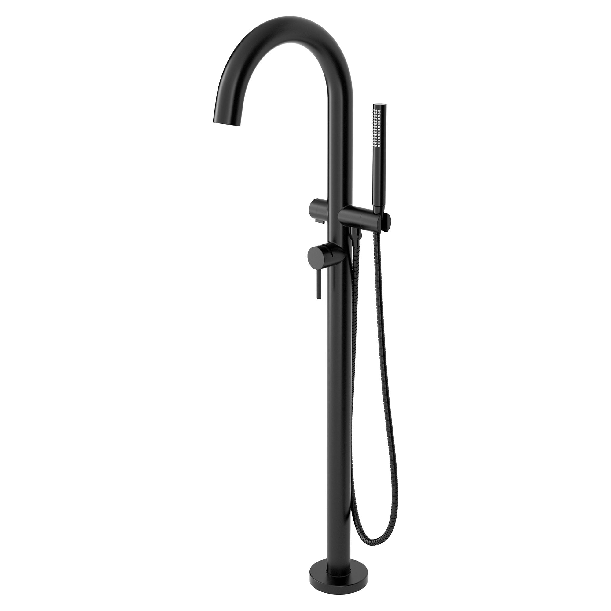 American Standard Serin Contemporary Round Freestanding Tub Filler with Flash Rough-in Valve - Perfect for Modern Bathroom Renovations & Spa-Like Retreats