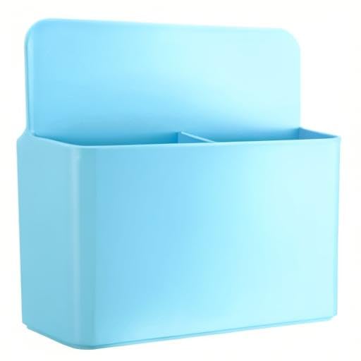 Strong Magnetic Marker Holder - Dry Erase Pen Organizer for Whiteboard Markers, Erasers & More | Perfect for Fridge, Office, Classroom & Locker Organization (Blue)