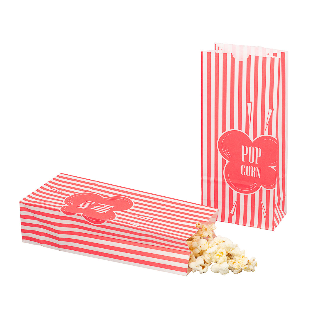 Premium 1 oz Red Paper Popcorn Bags - 4.25