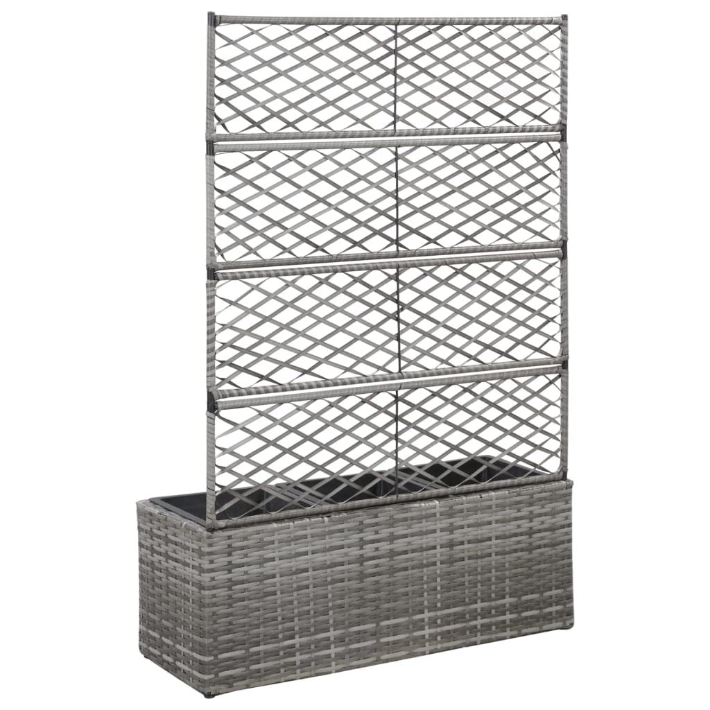 Trellis Raised Garden Bed with 3 Pots - 32.7