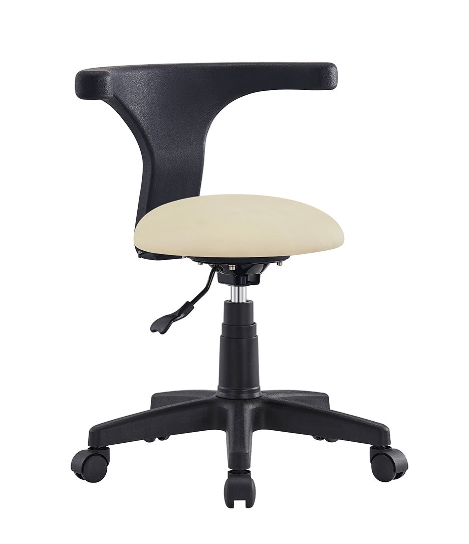 Premium Adjustable Beauty Salon Stool with Backrest - Ergonomic Swivel Styling Chair for Hairdressers, Barbers & Makeup Artists - Perfect for Salons, Spas & Home Use