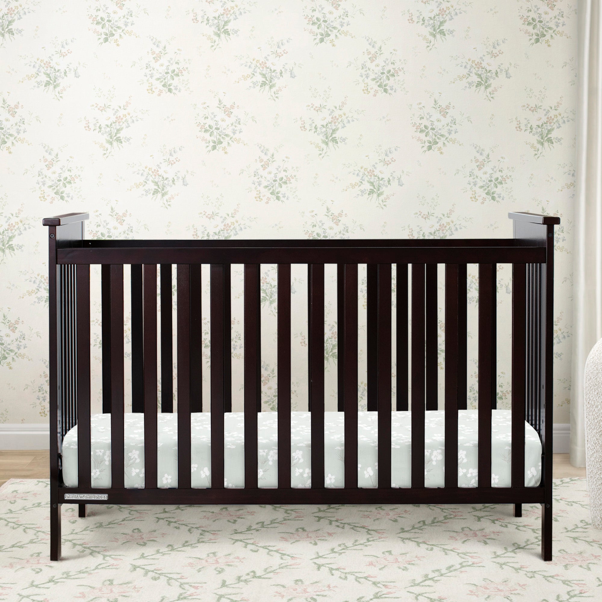 Adley 3-in-1 Convertible Baby Crib - Toddler Bed & Daybed - Safe Nursery Furniture for Newborns & Kids - Perfect for Bedrooms, Daycare & Guest Rooms