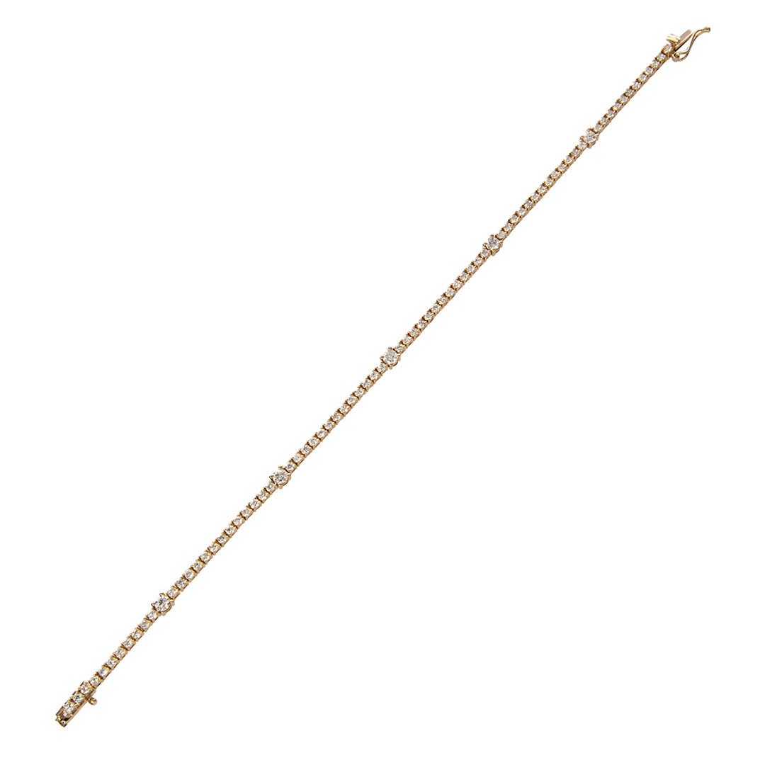 2ctw Diamond Tennis Bracelet in 14K Yellow Gold - Elegant Jewelry for Women, Perfect for Weddings, Parties & Special Occasions