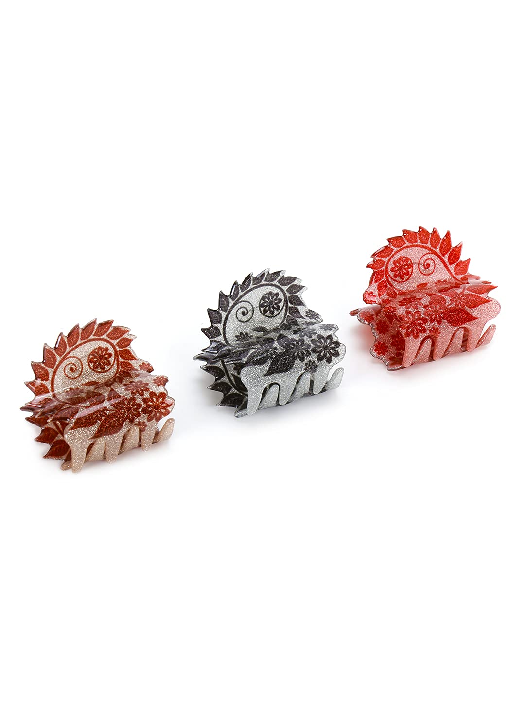 Colorful Large Hair Claw Clips for Women & Girls - Yellow Chimes Style Hair Clips - Perfect for School, Work, Parties & Everyday Hairstyles