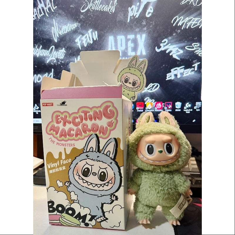 Labubu The Monsters Exciting Macaron Vinyl Face Series Green Grape - Cute Collectible Toy for Display, Gifts & Anime Fans