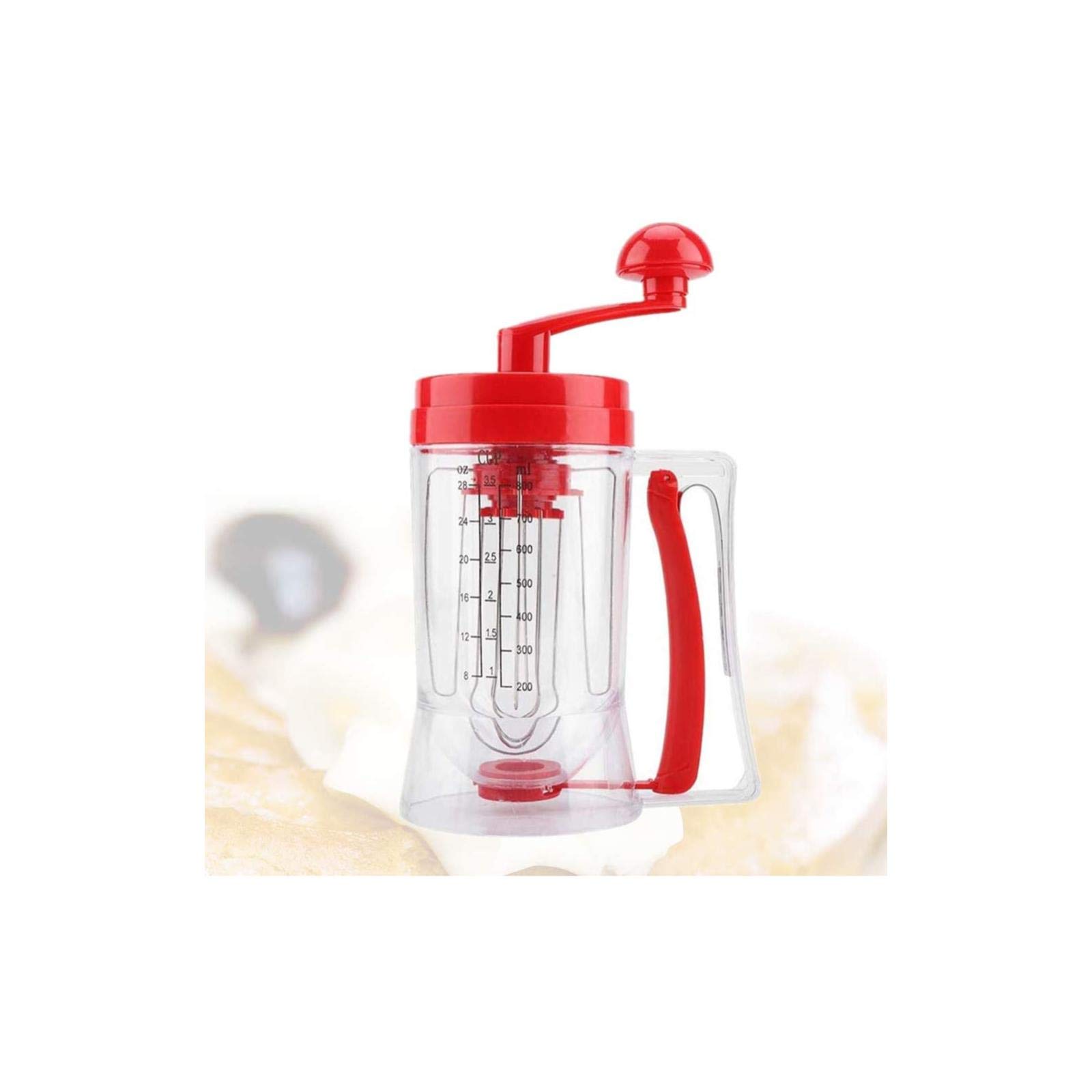 **Handheld Manual Pancake & Cupcake Batter Mixer Dispenser - Baking Tool for Cakes, Waffles, Muffins - Perfect for Home Kitchens & Bakeries**
