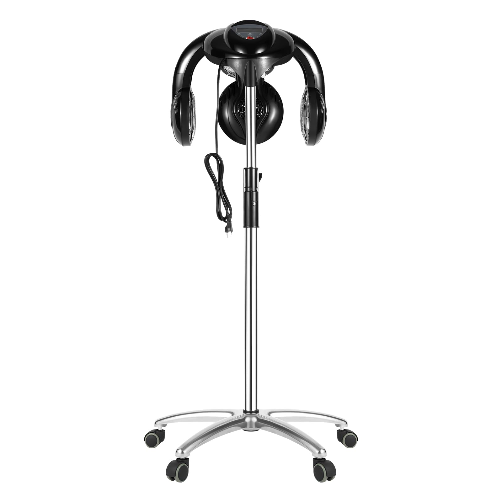Professional Orbiting Infrared Hair Dryer with Swivel Casters - Adjustable Height 54-64.5 inches - Freestanding Salon Hair Dryer for Color Processing, SPA & Home Hair Care - Perfect for Salons, Home Styling & Professional Hair Treatments