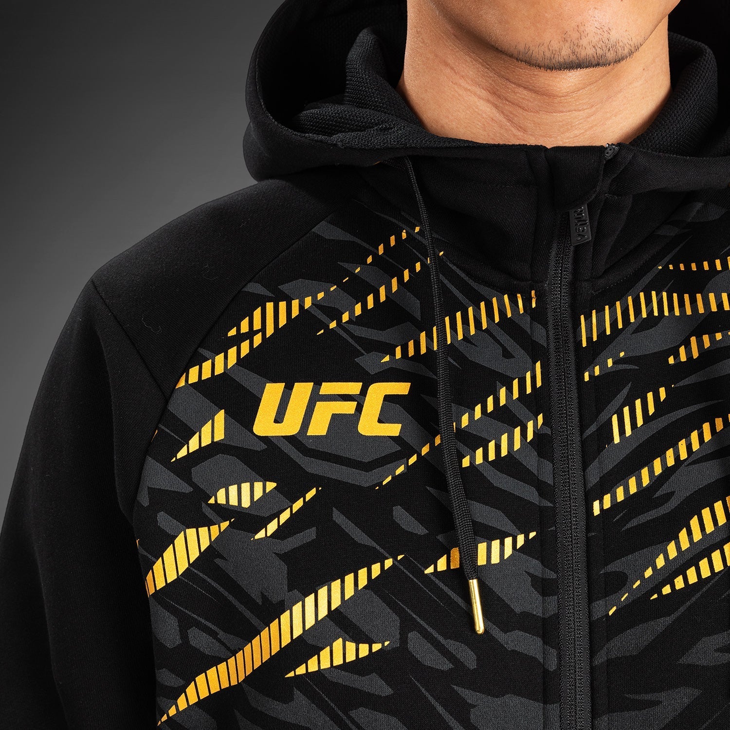 Venum UFC Fusion Men's Replica Zip Hoodie - Official Champion Training & Streetwear Jacket for MMA Fans and Fighters