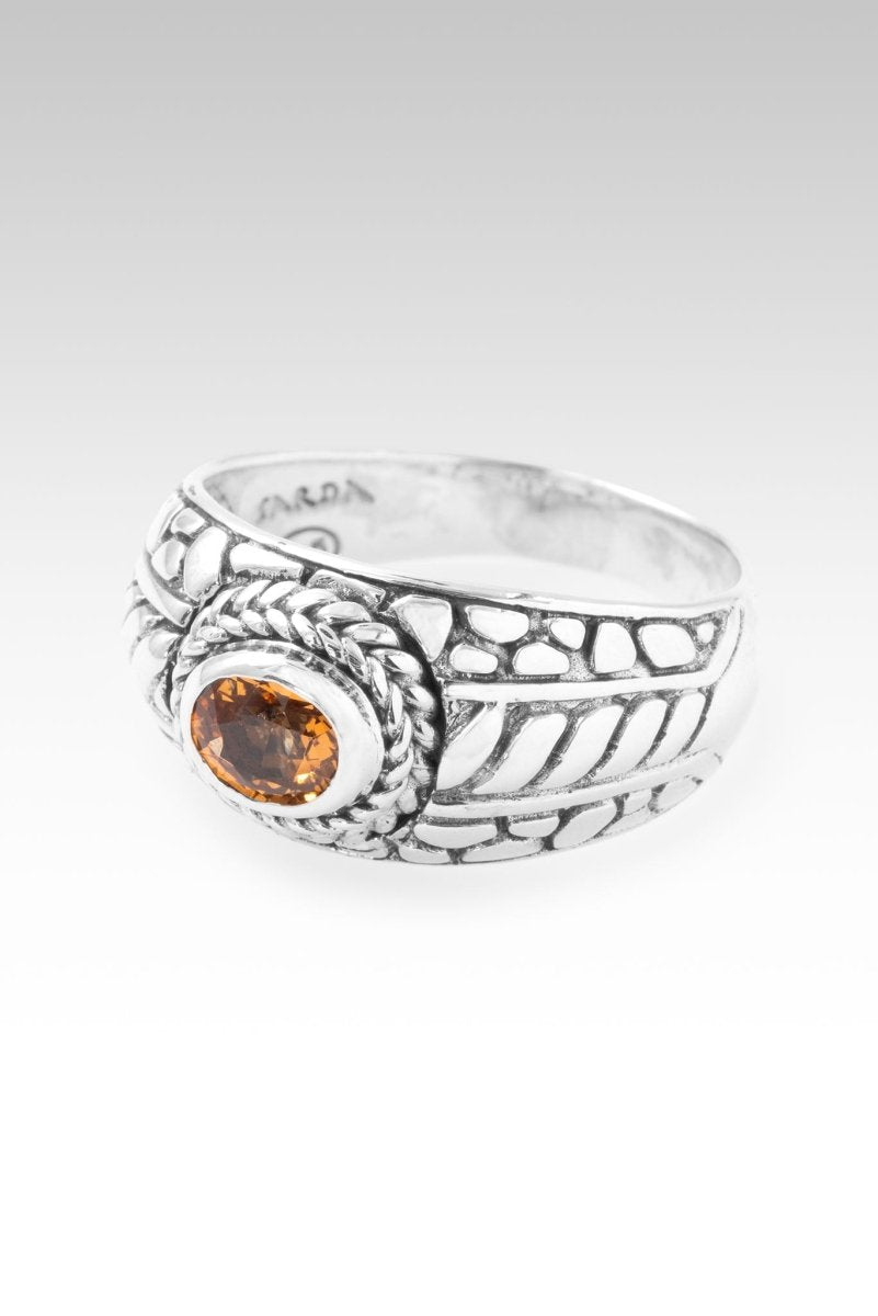 Worthy of Trust Ring II™ in Spessartine Garnet - Elegant Gemstone Jewelry for Women | Perfect for Weddings, Anniversaries & Special Occasions