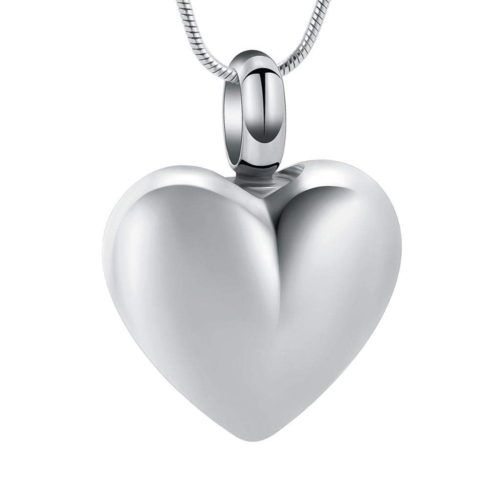 Heart Cremation Jewelry for Ashes - Stainless Steel Memorial Pendant Necklace for Loved Ones & Pets (Golden, 5-Piece Set) - Perfect for Keeping Memories Close, Ideal for Funerals, Memorials & Everyday Wear