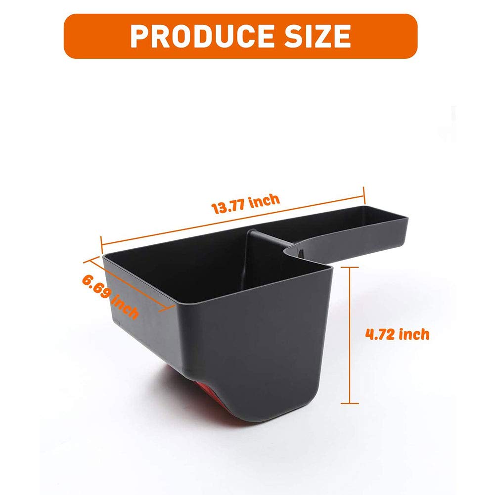 2018-2021 Jeep Wrangler JL JLU Wheel Well Storage Bin - Rear Trunk Organizer & Cargo Side Tray | Left Side Interior Accessories | Perfect for Road Trips, Camping & Off-Road Adventures