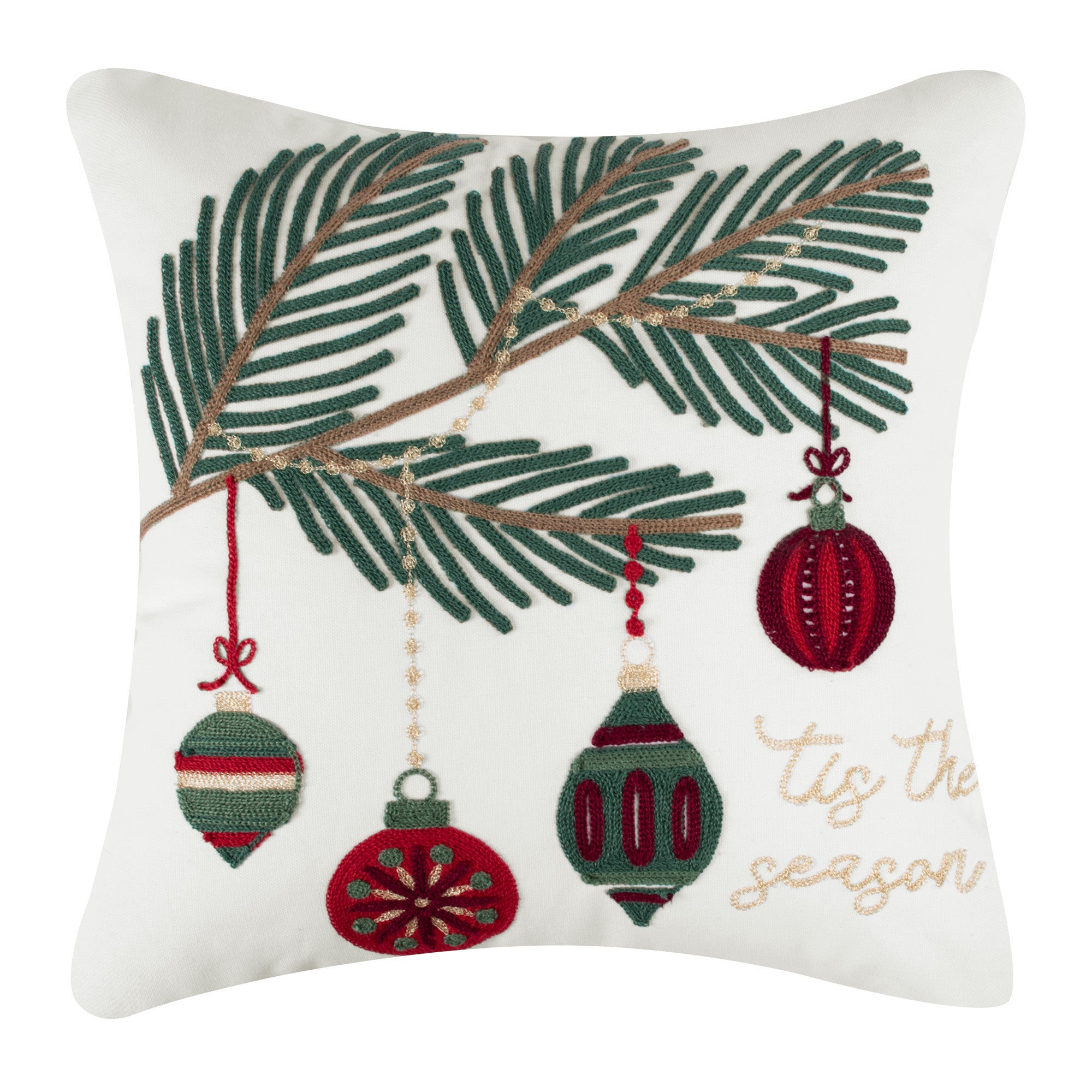 O Christmas Tree Tis the Season Decorative Throw Pillow - Perfect for Holiday Home Decor, Christmas Sofa & Bedroom Accent