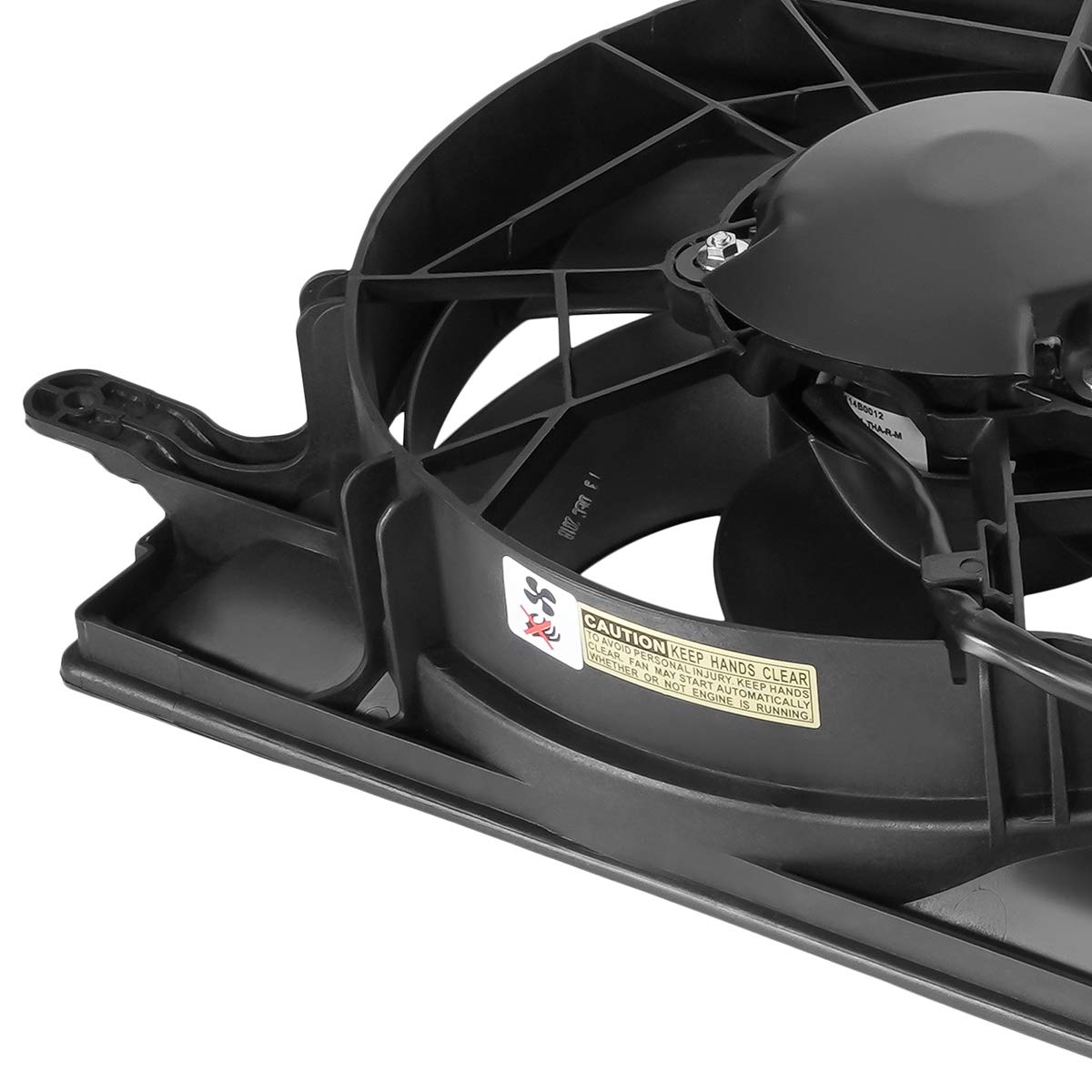 DNA Motoring OEM-RF-0128 GM3115219 Replacement Radiator Cooling Fan Assembly - Black | Factory Style Direct Fit for GM Vehicles | Perfect for Engine Cooling & Overheating Prevention