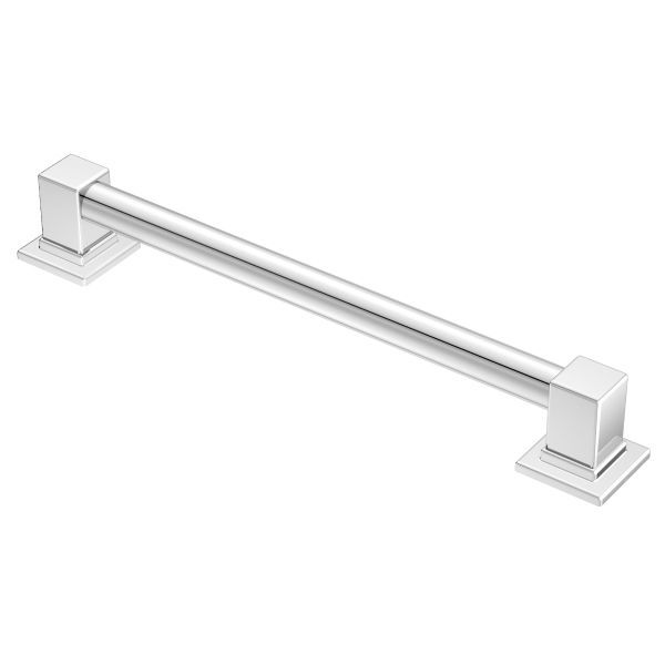Moen 90 Degree 36-Inch Designer Grab Bar in Chrome - YG8836CH - ADA Compliant Bathroom Safety Handle for Shower, Bathtub & Elderly Support