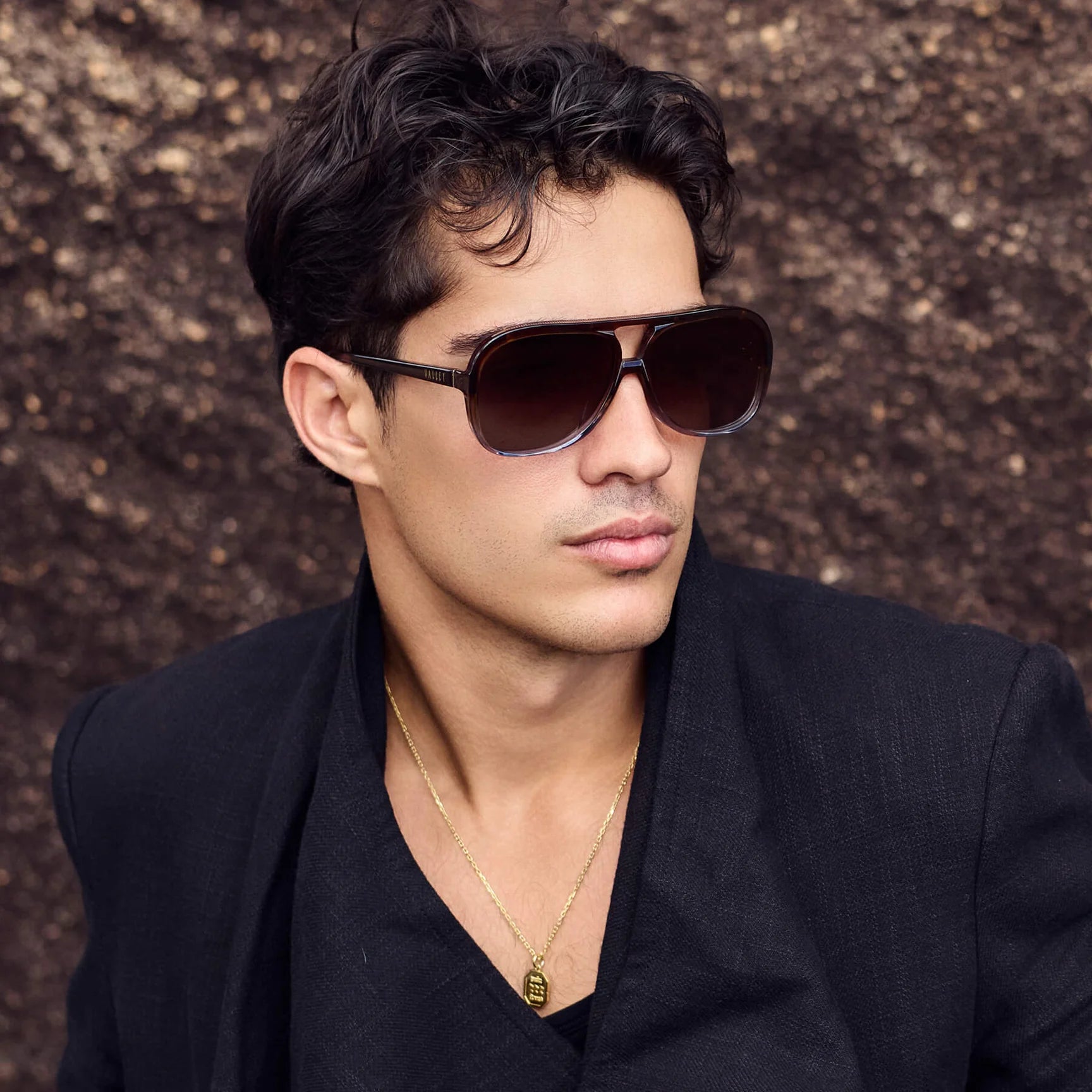 Bang Bang Transparent Chocolate Fade to Crystal Sunglasses with Gold Metal Frame & Brown Lenses - Perfect for Outdoor Activities and Fashion Accessories