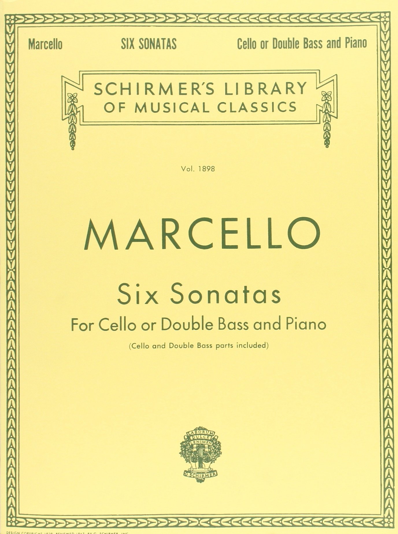 Six Sonatas for Cello or Double Bass and Piano - Classical Music Sheet for Musicians & Students | Perfect for Performances, Practice & Music Education