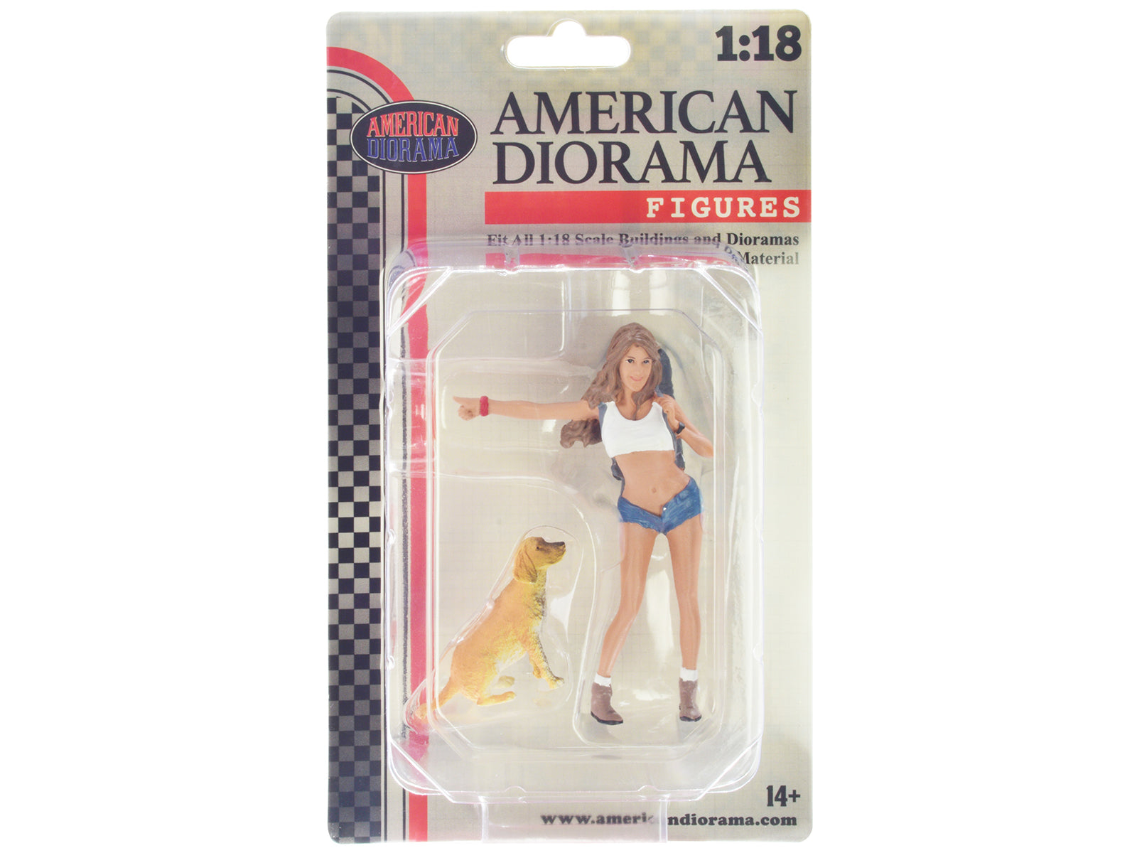 American Diorama 1/18 Scale Model Figure 705 Set - 2 Piece Figure18 Series 1 Collection for Car Display, Diorama Scenes & Model Train Layouts
