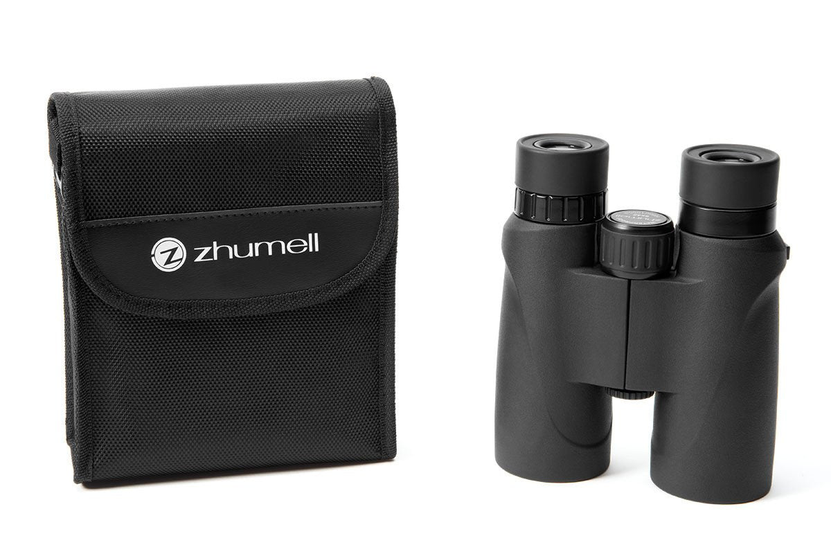 Zhumell 10x42 Roof Prism Waterproof Binoculars - High Power HD Optics for Bird Watching, Hunting & Outdoor Adventures | Compact & Fog Proof | Model ZHUV002
