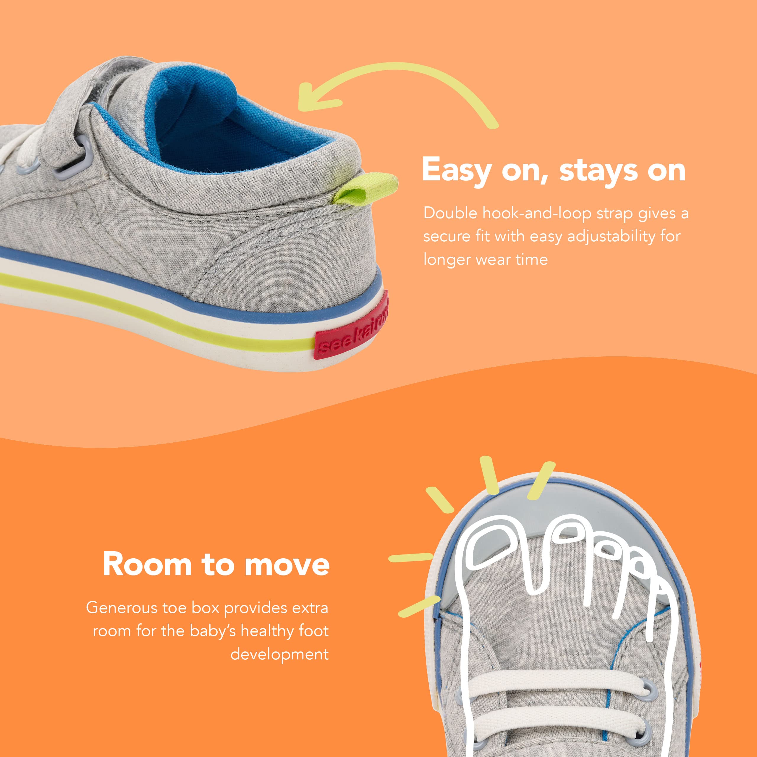 See Kai Run Tanner Sneakers for Kids - Comfortable & Stylish Toddler Shoes for School, Play & Everyday Wear