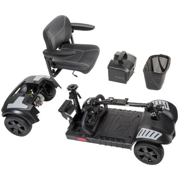 Drive Medical Phoenix LT 4 Wheel Mobility Scooter - Lightweight & Portable Electric Scooter for Adults & Seniors - Perfect for Shopping, Travel & Outdoor Activities