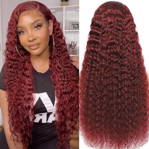 reddish brown 13x4 deep wave wig