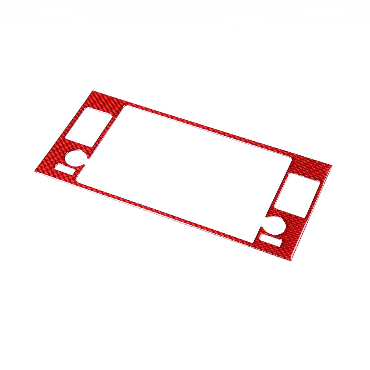 2022 Subaru BRZ Real Carbon Fiber Soft Trim Accessories - GPS Navigation Screen Decorative Frame Panel Sticker (Red Carbon Fiber) | Interior Upgrade for Enhanced Style & Protection