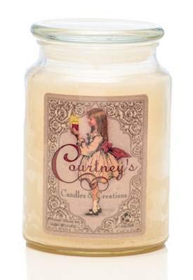 Courtney's Candles Cinnamon Bun Scented Large Jar Candle - 26oz Strong Fragrance for Home, Living Room, Bedroom & Relaxation