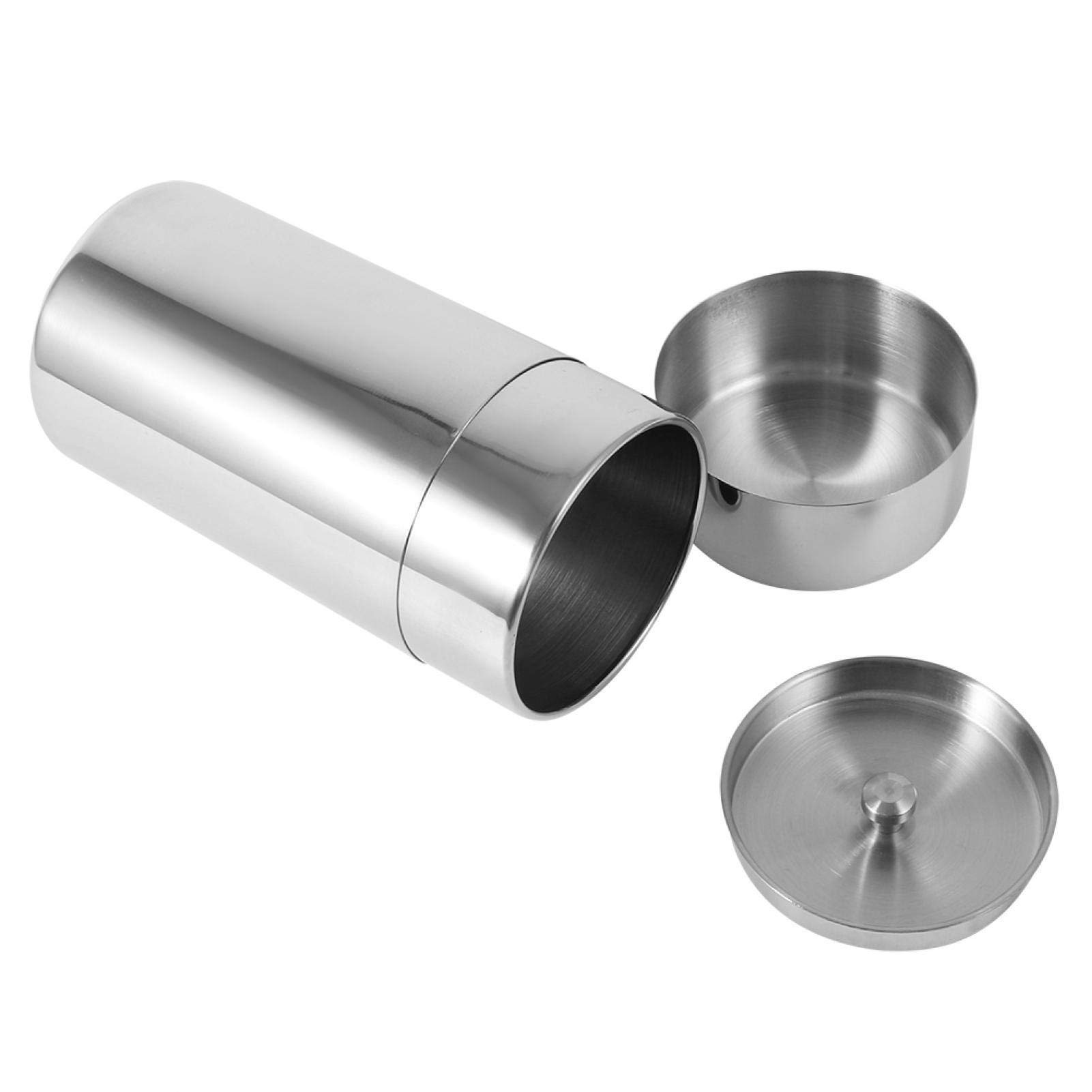 Tyenaza Airtight Stainless Steel Tea Canister with Double Seal Lids - Food Storage Container for Loose Leaf Tea, Coffee Beans, Herbs, Spices & Candy - Perfect for Kitchen Pantry Organization & Coffee Bar Display