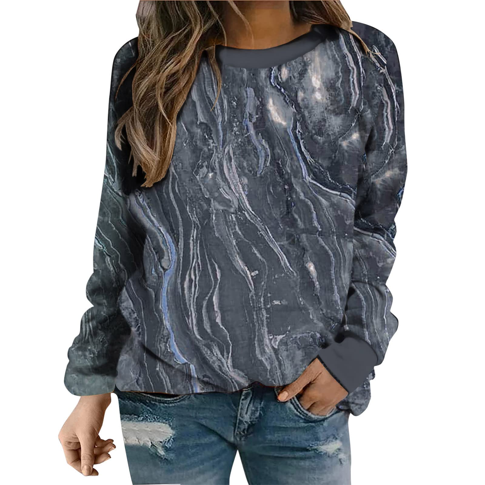 Adviicd Women's Dandelion Flower Graphic Long Sleeve T-Shirt - Trendy Thermal Top for Autumn & Winter | Casual Outfit, Layering Essential, Streetwear Fashion