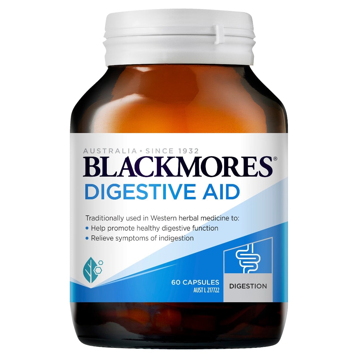 Blackmores Digestive Aid Supplement - Natural Enzyme Support for Bloating & Gut Health | Ideal for After Meals & Travel Digestion