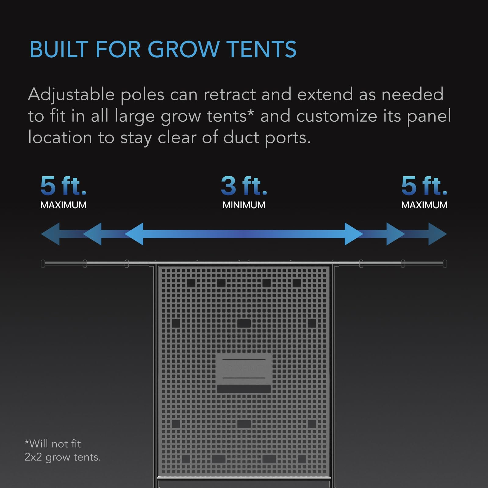 AC Infinity Gear Board - Heavy Duty Steel Wall Organizer for Grow Tents | Cable Management Slots | Mounts Clip Fans, Controllers, LED Drivers & Ballasts | Perfect for 5x5 or Smaller Indoor Hydroponic Systems | Ideal for Home Grow Rooms & Commercial Cannabis Cultivation