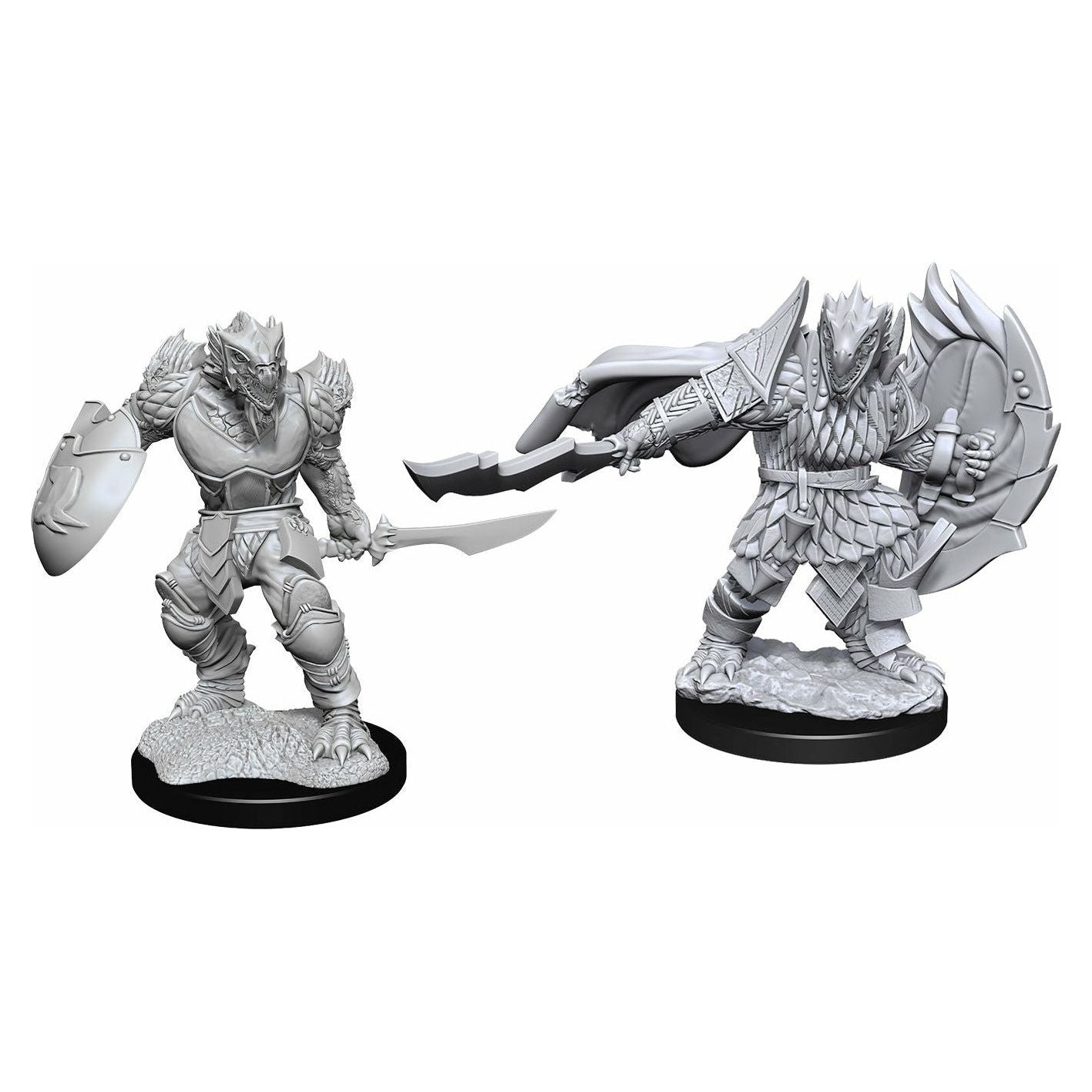 D&D Miniatures - Nolzur's Marvelous Miniatures Dragonborn Male Fighter for Tabletop RPG & Dungeons & Dragons Game Scenes