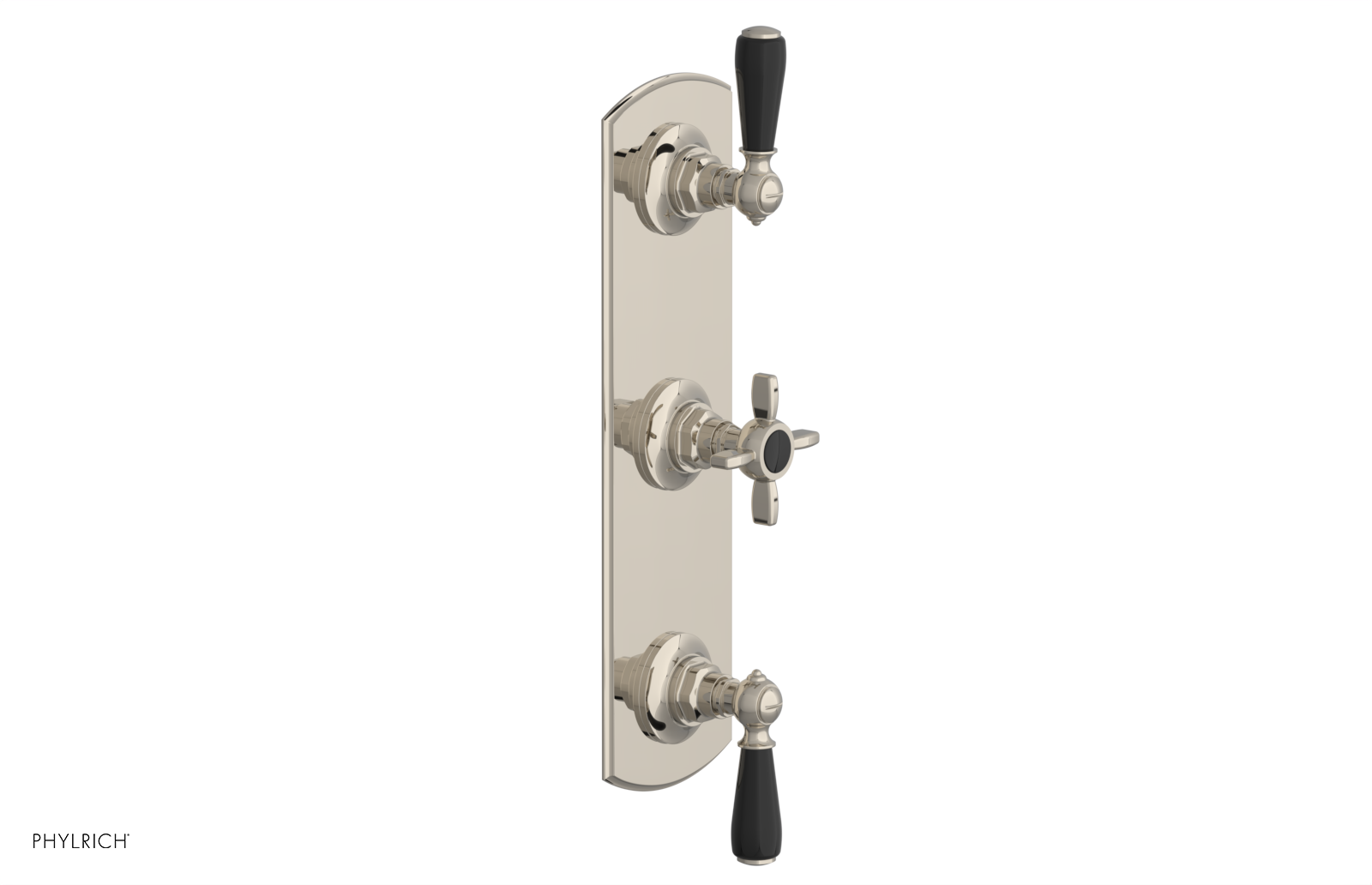 Jamestown Thermostatic Shower Valve with Dual Volume Control - Black Accents (Model 4-740) for Modern Bathroom & Spa Experience