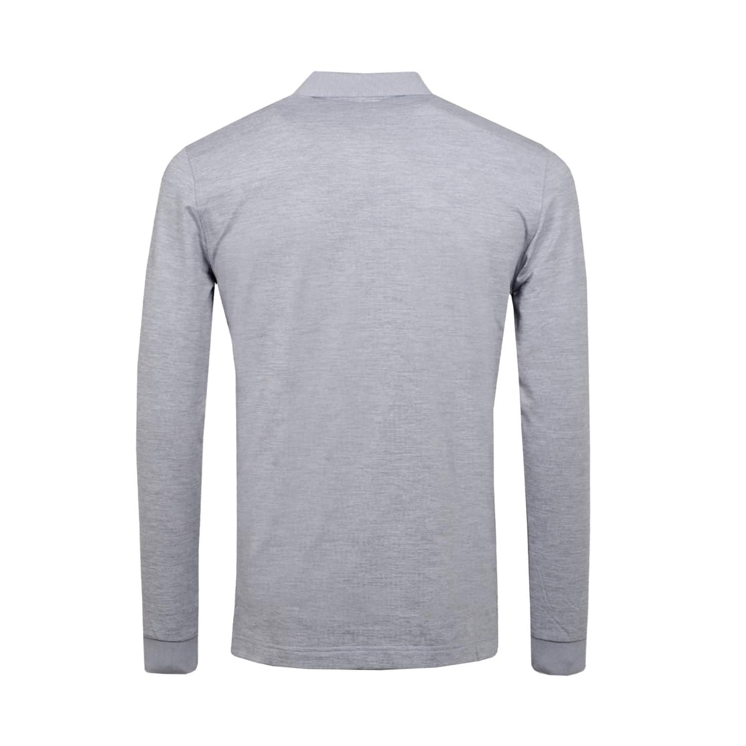 J. Lindeberg Big Bridge Long Sleeve Regular TX Brushed Jersey Men's Golf Shirt - Moisture-Wicking Performance Polo for Golf, Casual Wear & Outdoor Activities